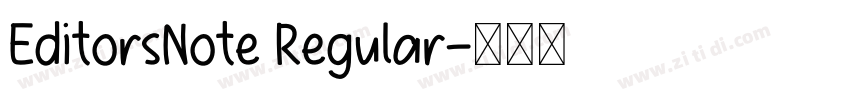 EditorsNote Regular字体转换